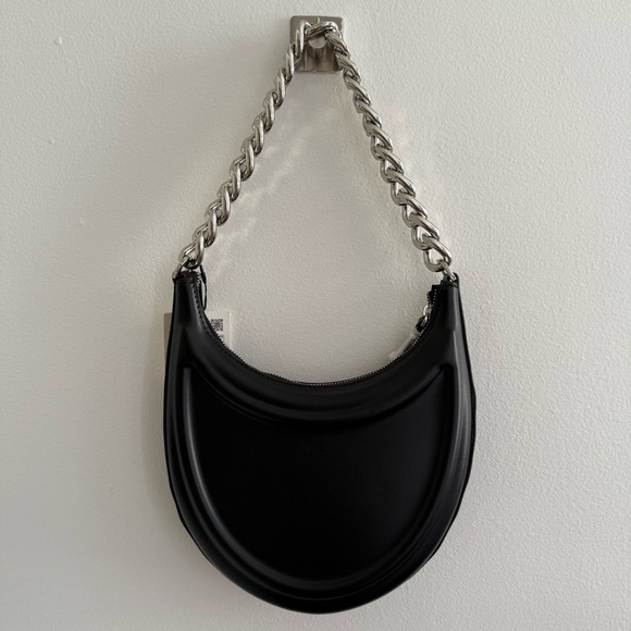 ZARA Half Moon Chain Strap Shoulder Bag - Picture 4 of 15